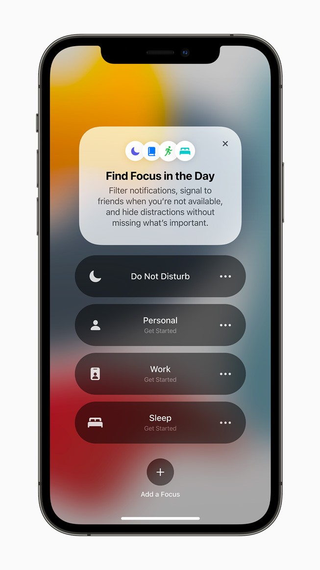 Focus iOS 15