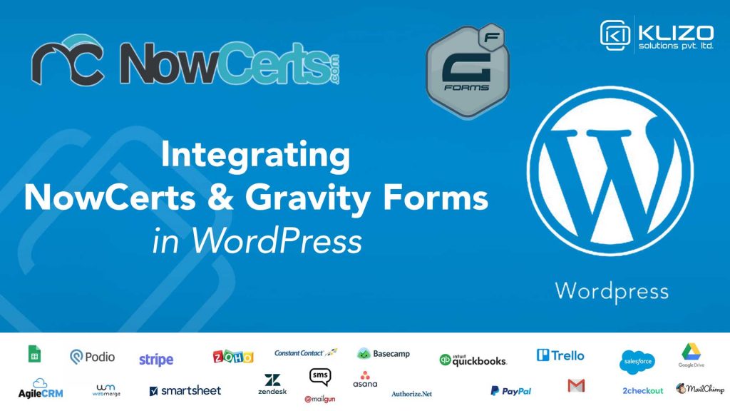 NowCerts Gravity Forms Integration WordPress