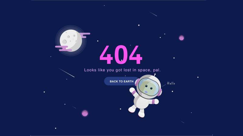 humor in ux design - Looks-Like-You-Got-Lost-In-Space