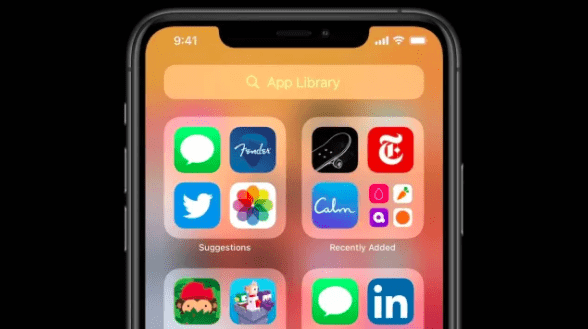 iOS 14 features - app library
