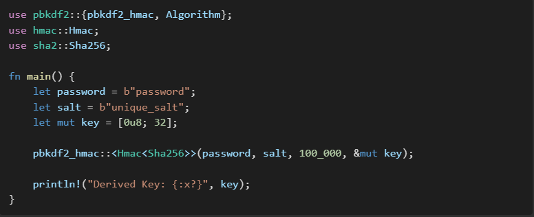 Writing Rust Code Let’s create a simple Rust function to add two numbers as an example.