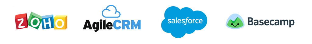 CRM Integration zoho agile crm basecamp salesforce